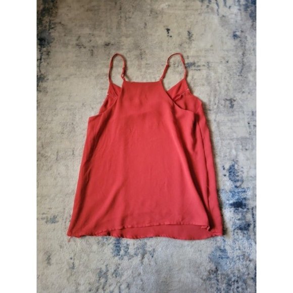 Naked Zebra Red Sheer Lined V-Neck Spaghetti Straps Size Small - Picture 5 of 5